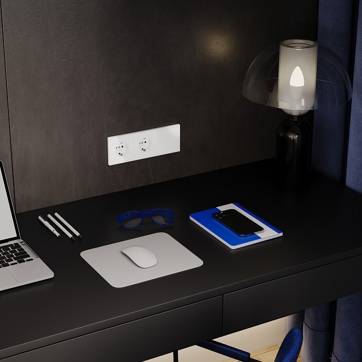 Выключатель одноклавишный с подсветкой без рамки voltum s70 vls010201