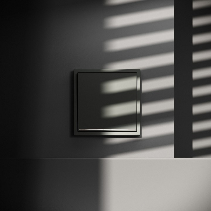 Выключатель одноклавишный с подсветкой без рамки voltum s70 vls010206