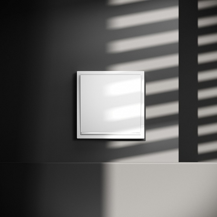 Выключатель проходной одноклавишный с подсветкой без рамки voltum s70 vls010401