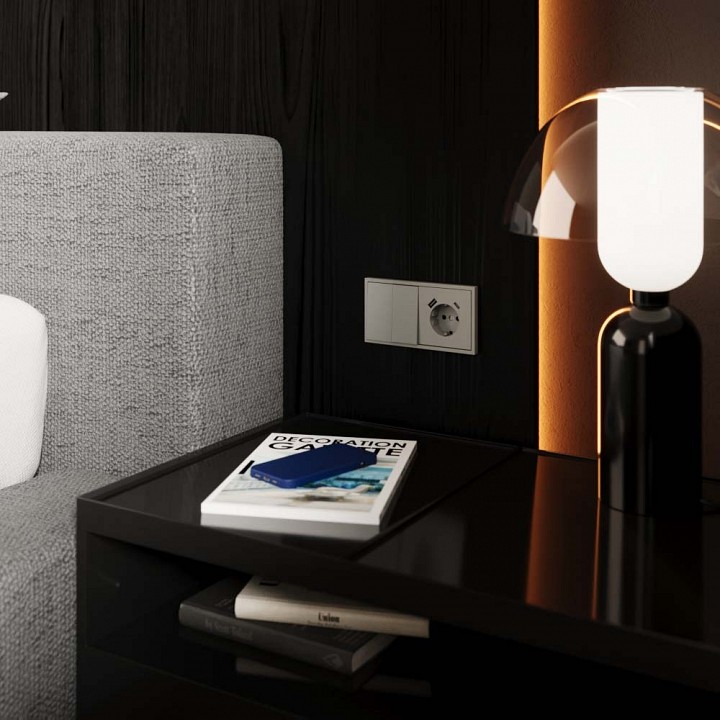 Переключатель перекрестный двухклавишный без рамки voltum s70 vls020505