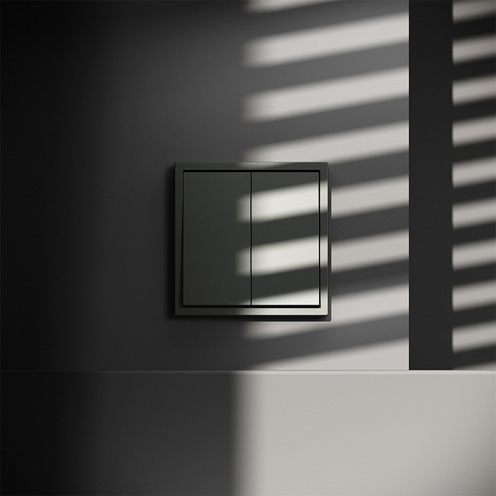 Выключатель двухклавишный без рамки voltum s70 vls020606