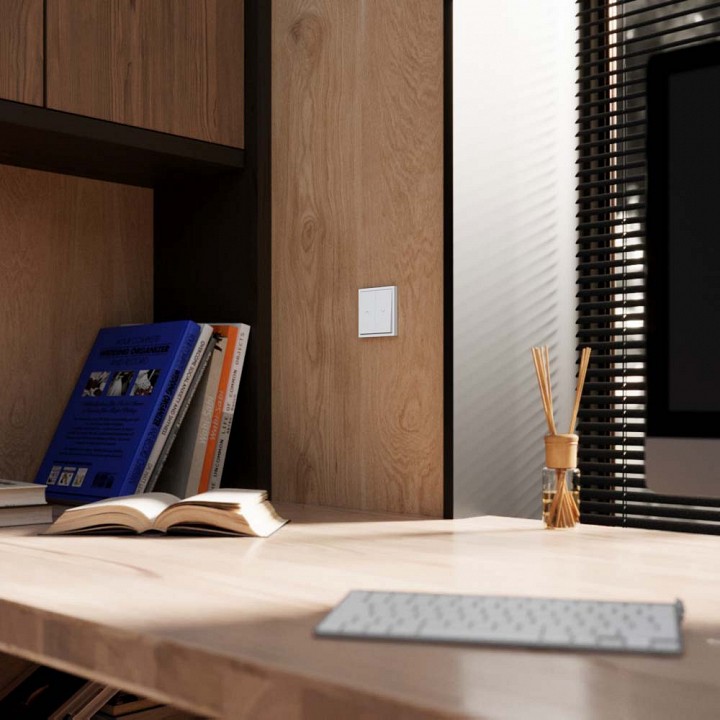 Выключатель для жалюзи без рамки voltum s70 vls020702