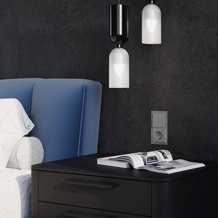 Выключатель трехклавишный без рамки voltum s70 vls030105