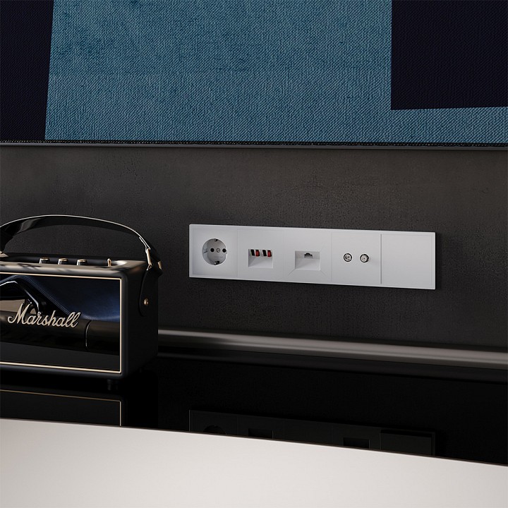 Розетка акустическая без рамки voltum s70 vls060302