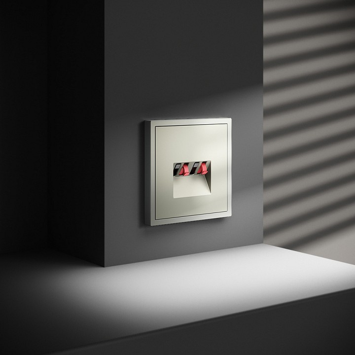 Розетка акустическая без рамки voltum s70 vls060305