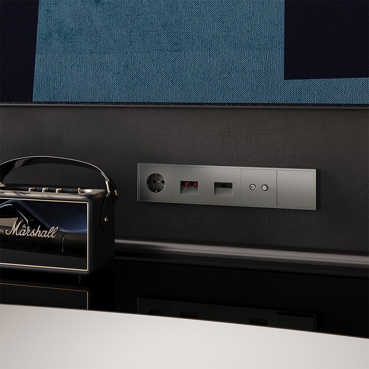 Розетка акустическая без рамки voltum s70 vls060306