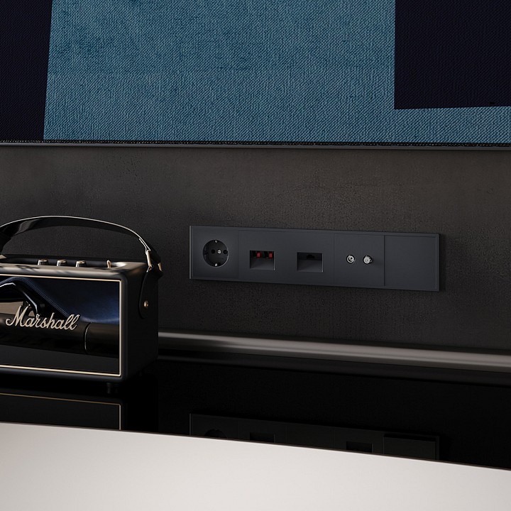 Розетка акустическая без рамки voltum s70 vls060307