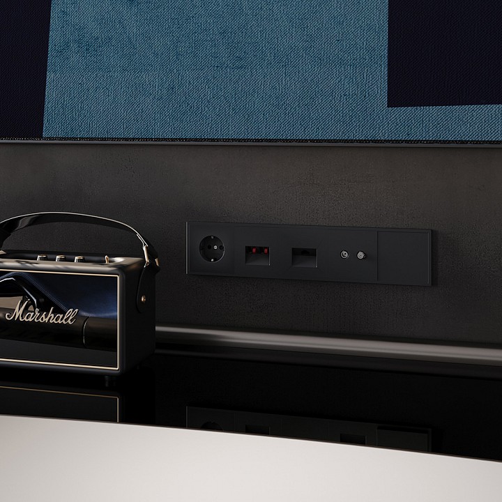 Тв-розетка и sat-розетка оконечная без рамки voltum s70 vls060408