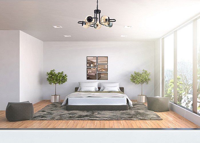 Подвесная люстра arti lampadari silvia silvia e 1.1.5 b