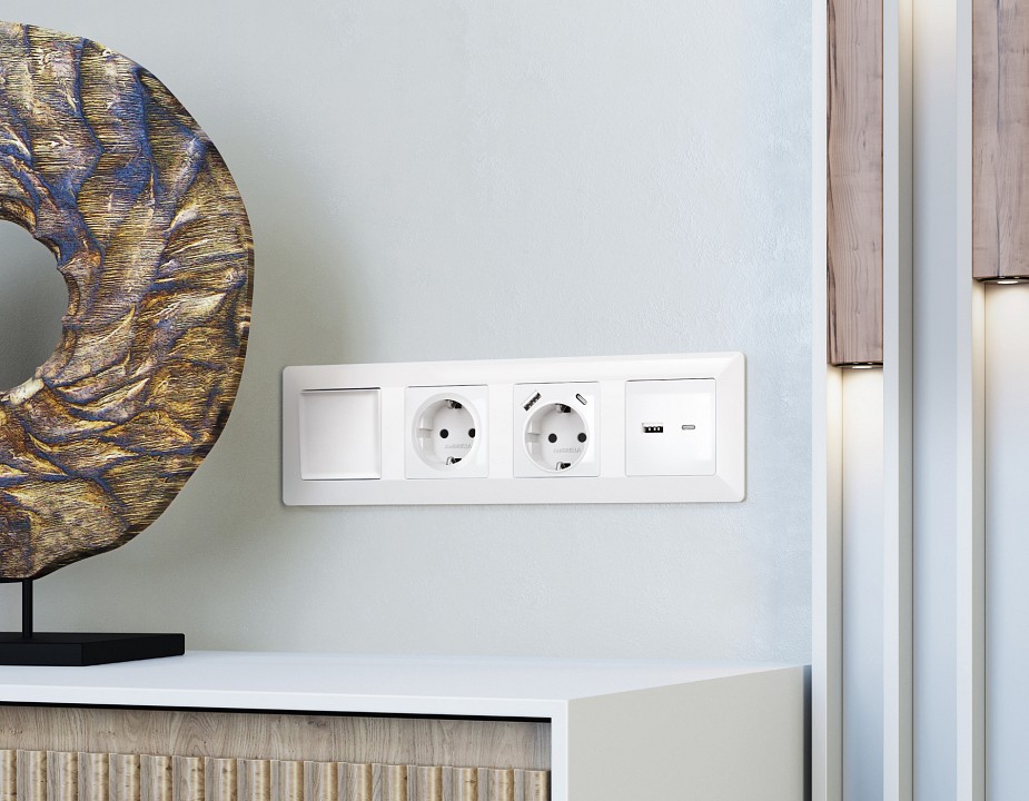 Рамка на 1 пост ambrella volt alfa af110101