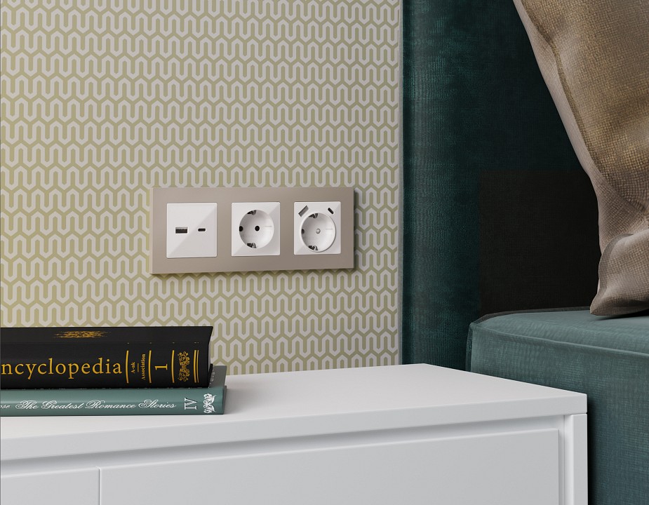 Рамка на 5 постов ambrella volt alfa af220365