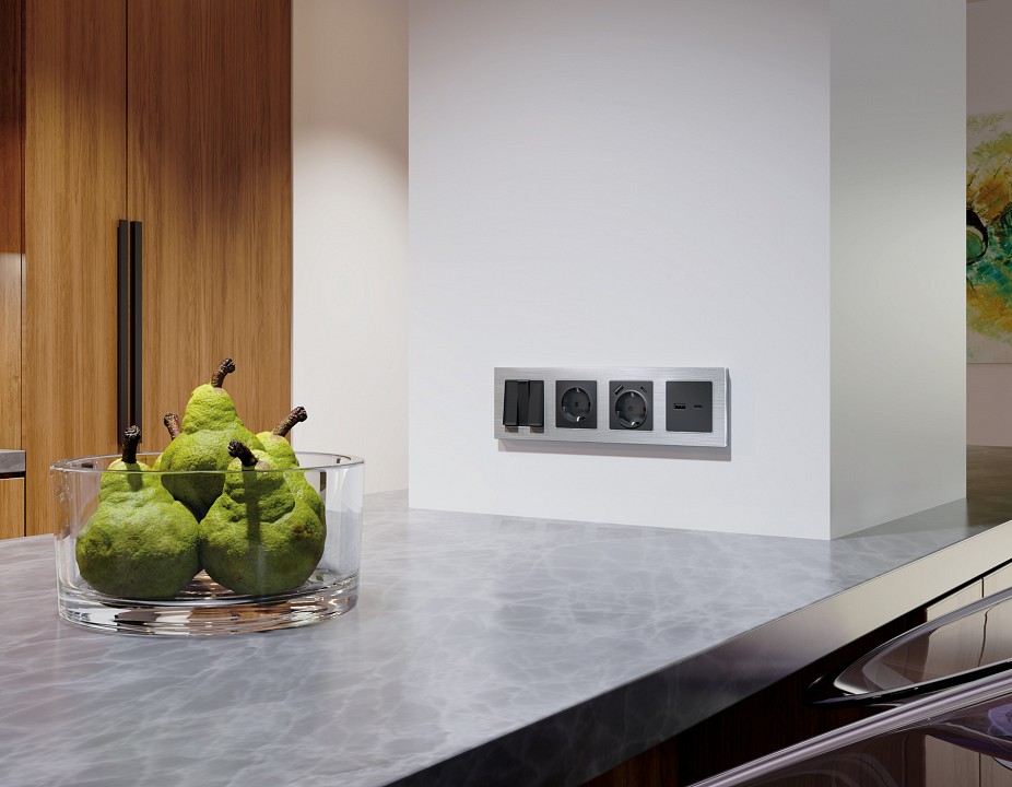 Рамка на 4 поста ambrella volt alfa af550104