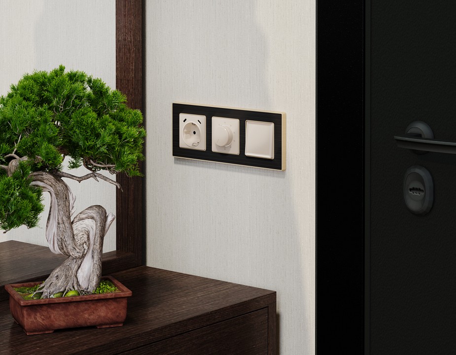 Накладка для терморегулятора электромеханического для теплого пола ambrella volt alfa ap3057