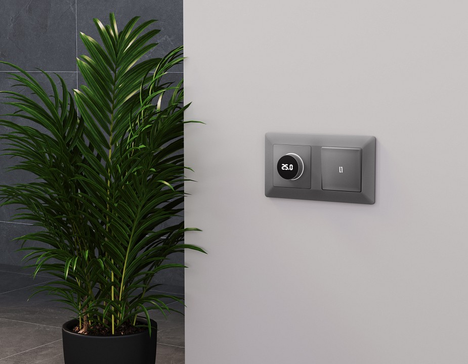 Накладка для терморегулятора электромеханического для теплого пола ambrella volt alfa ap5058