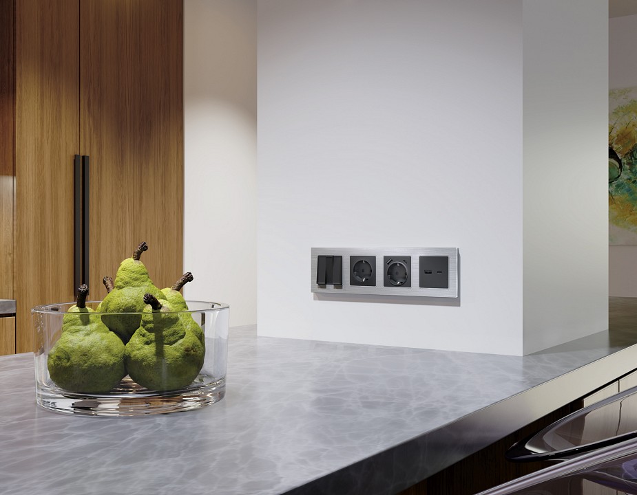 Накладка для розетки type a и c ambrella volt alfa ap9110