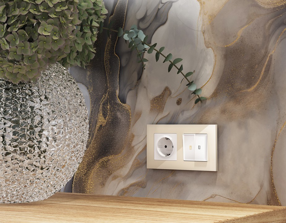 Розетка с заземлением, Без рамки ambrella volt alfa ma106010