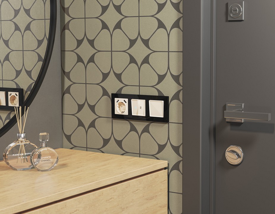 Выключатель двухполюсной самовозвратный без рамки ambrella volt ma ma301050