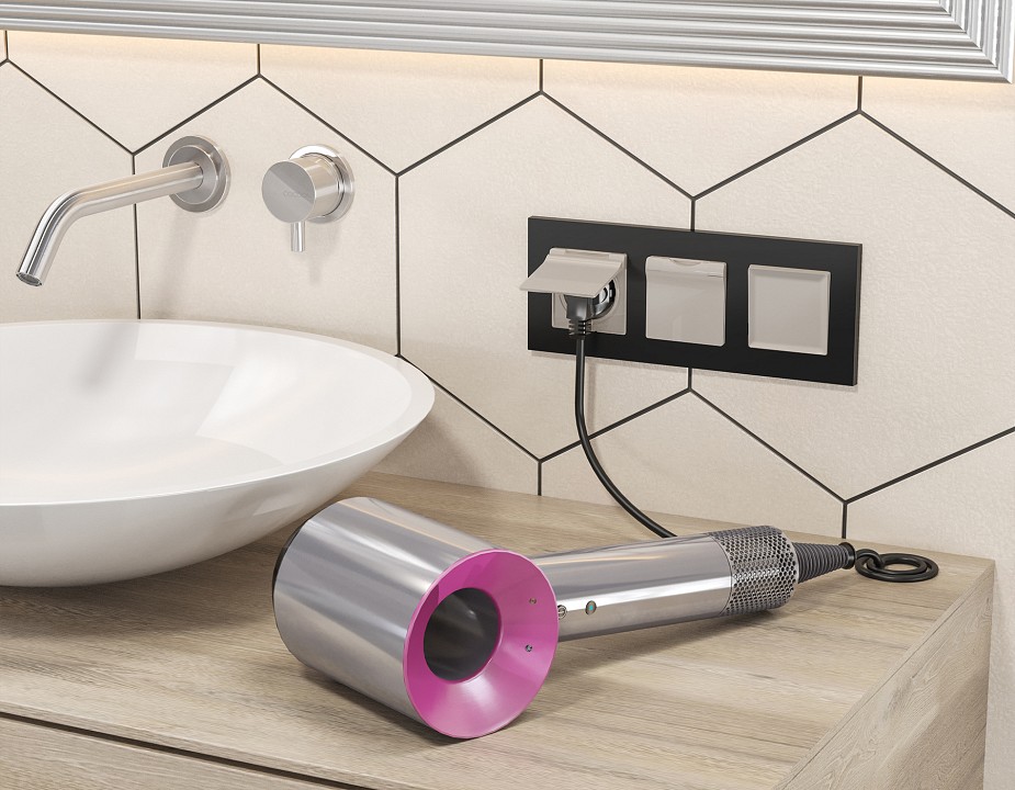 Выключатель двухполюсной самовозвратный без рамки ambrella volt ma ma361050