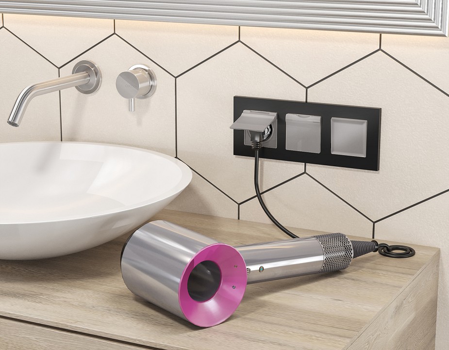 Выключатель двухполюсной самовозвратный без рамки ambrella volt ma ma501050