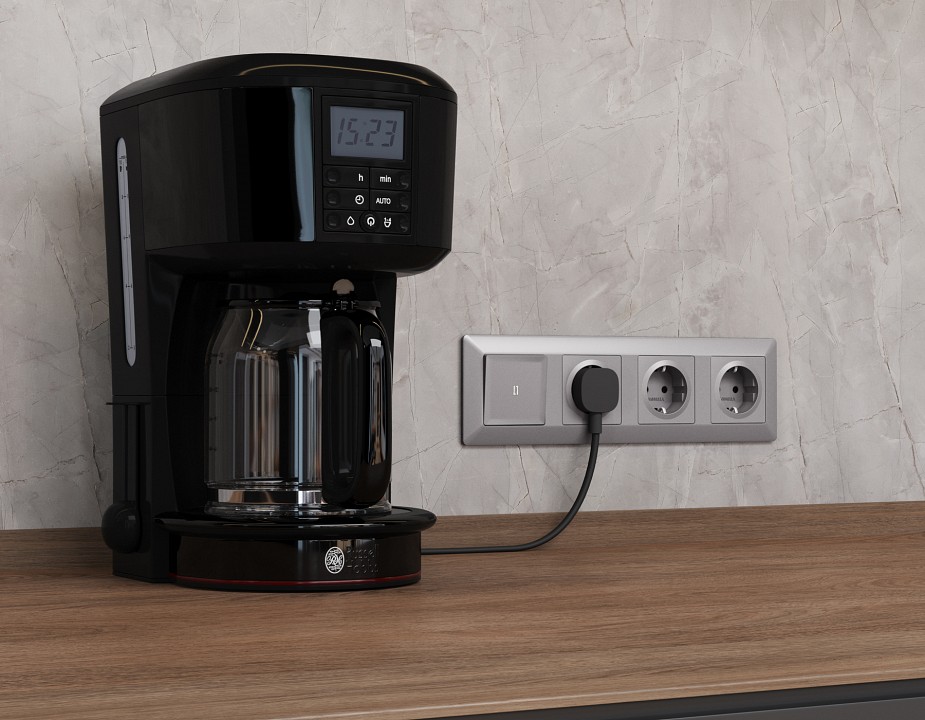 Выключатель самовозвратный одноклавишный с подсветкой, Без рамки ambrella volt ma ma502055