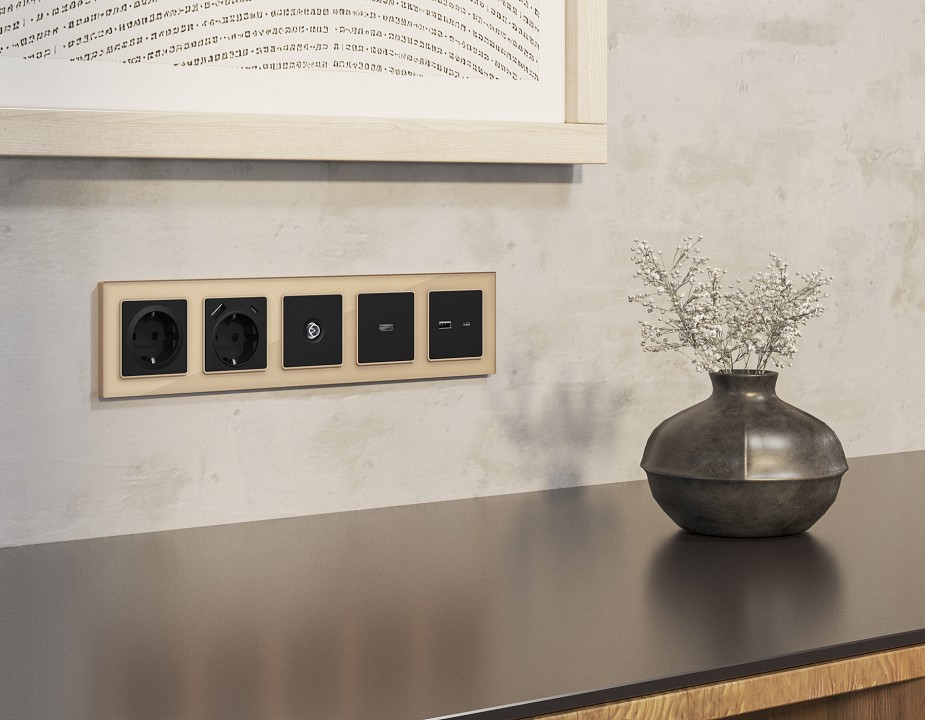 Тв-розетка оконечная без рамки ambrella volt alfa ma813005