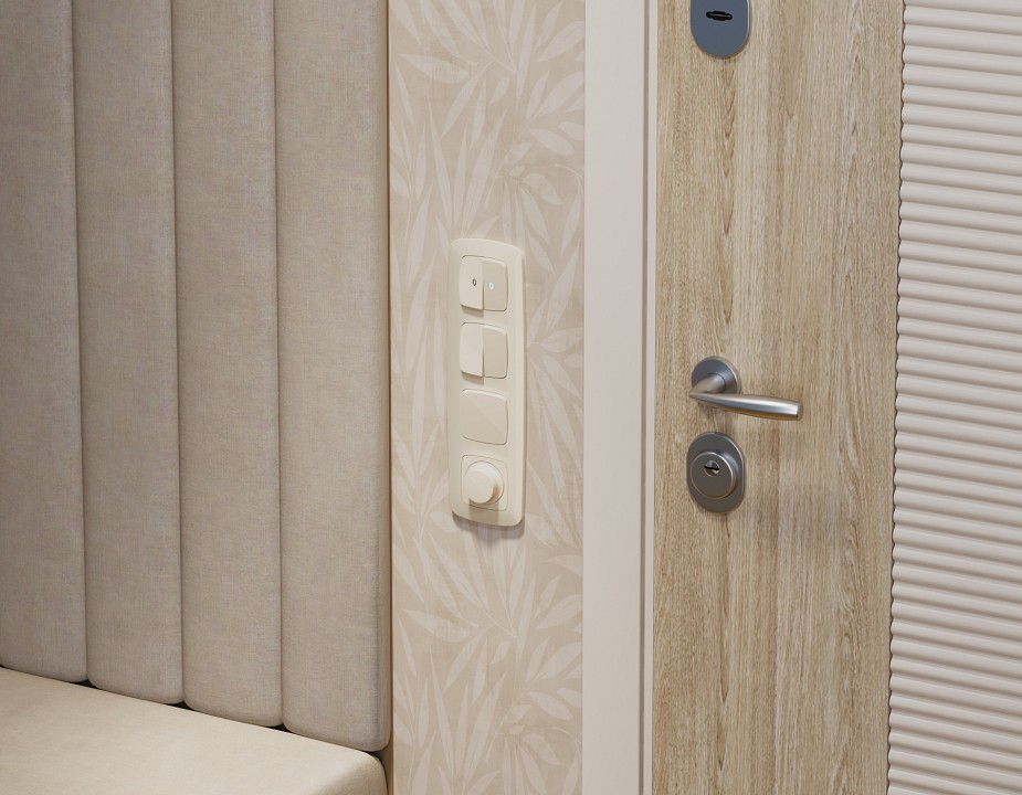 Выключатель самовозвратный одноклавишный без рамки ambrella volt mo mo301050