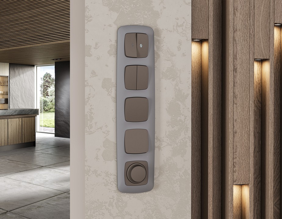 Выключатель самовозвратный одноклавишный без рамки ambrella volt mo mo631050