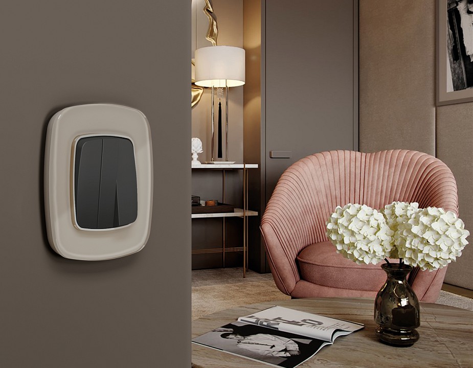 Рамка на 1 пост ambrella volt omega of350601