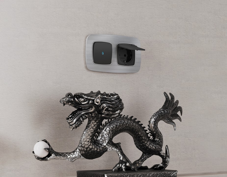 Рамка на 1 пост ambrella volt omega of580101