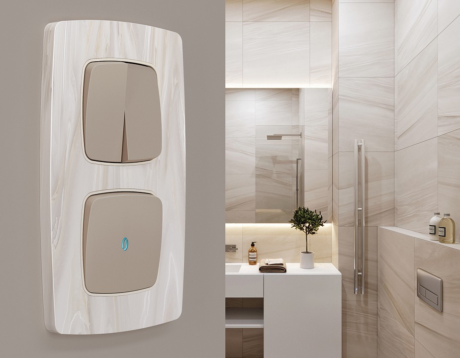 Рамка на 2 поста ambrella volt omega of940302