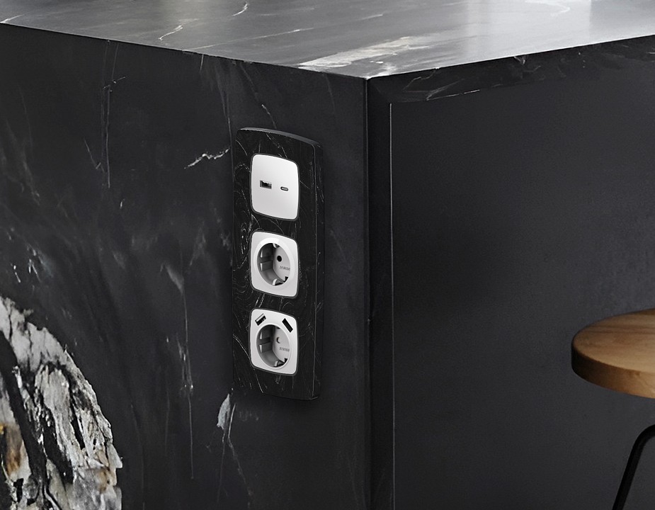 Рамка на 1 пост ambrella volt omega of940701