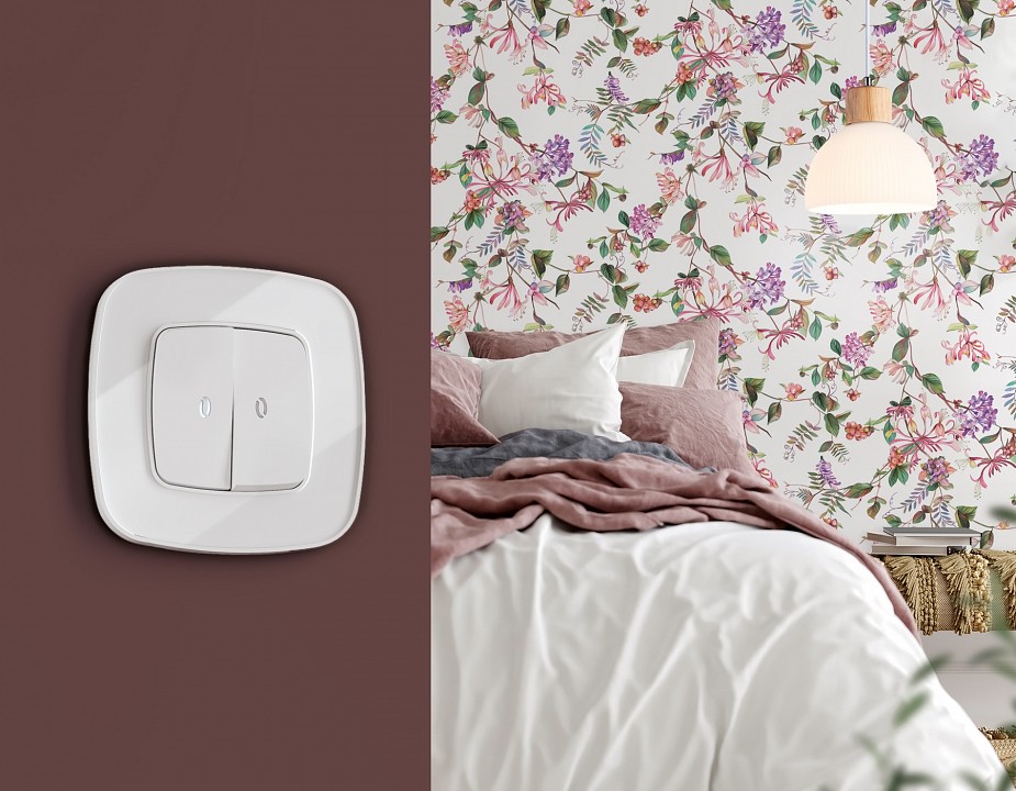 Клавиши для выключателя двухклавишного c подсветкой ambrella volt omega op1240