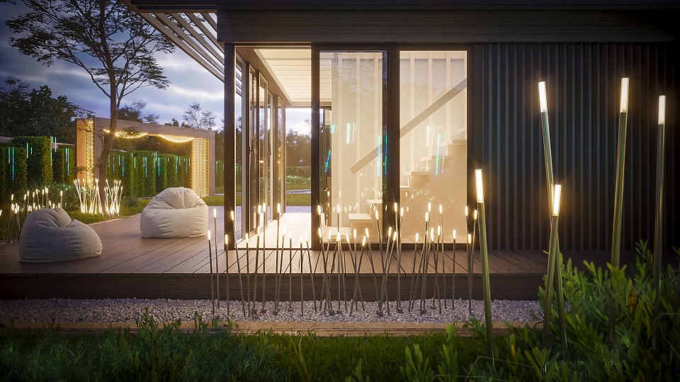 Наземный высокий светильник arlight canna 034162