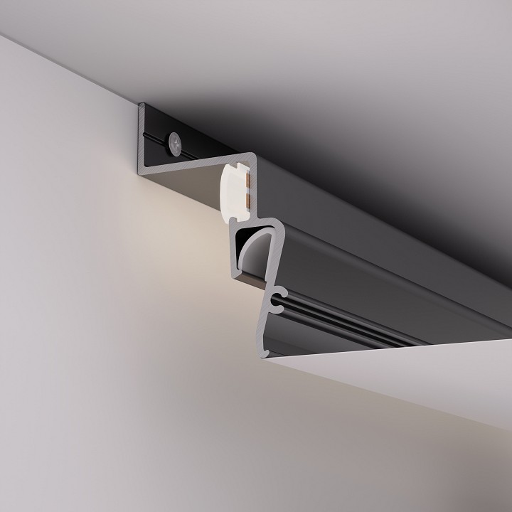 Профиль для контурной подсветки натяжного потолка arlight stretch 39510