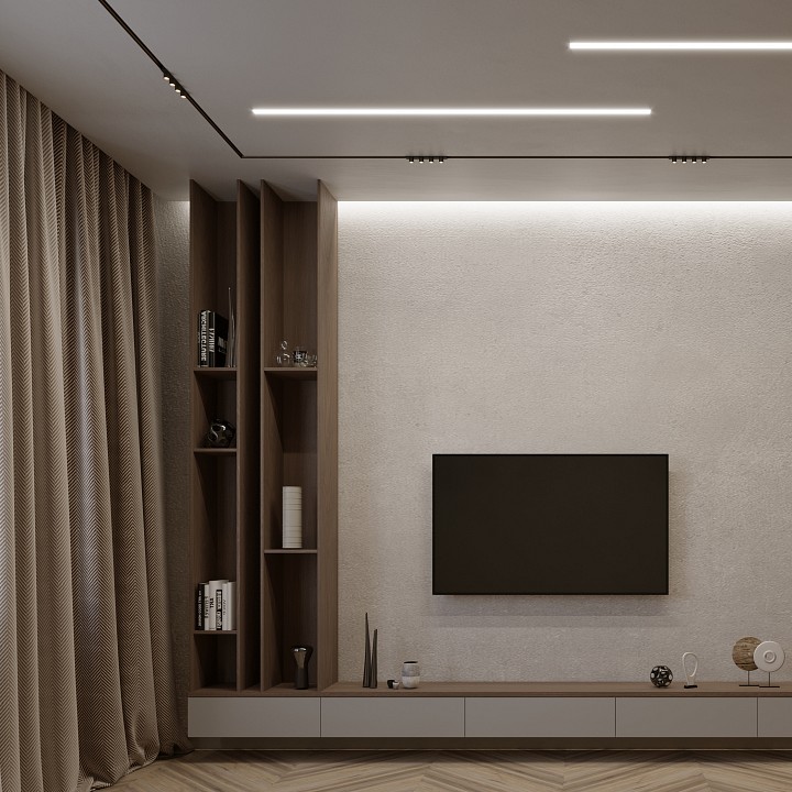 Профиль для контурной подсветки натяжного потолка arlight stretch 040701