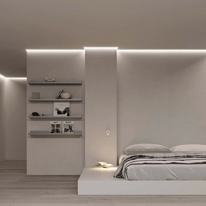 Профиль для контурной подсветки гкл потолка arlight arh-ceil 45554