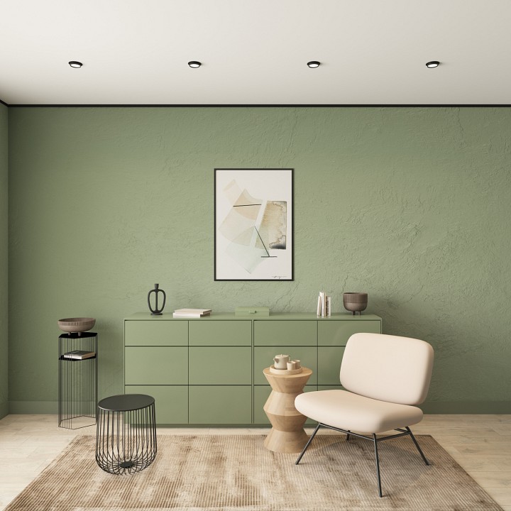 Встраиваемый светильник denkirs flat dk2090-bk