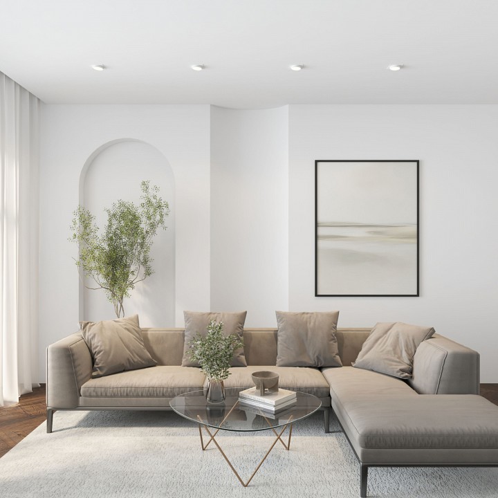 Встраиваемый светильник denkirs flat dk2091-wh