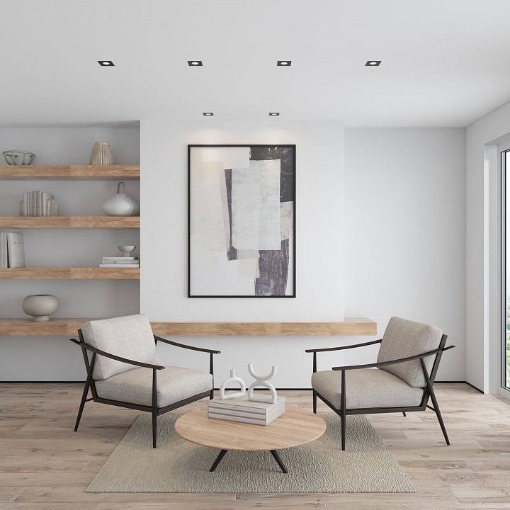 Встраиваемый светильник denkirs dk3021 dk3021-bk