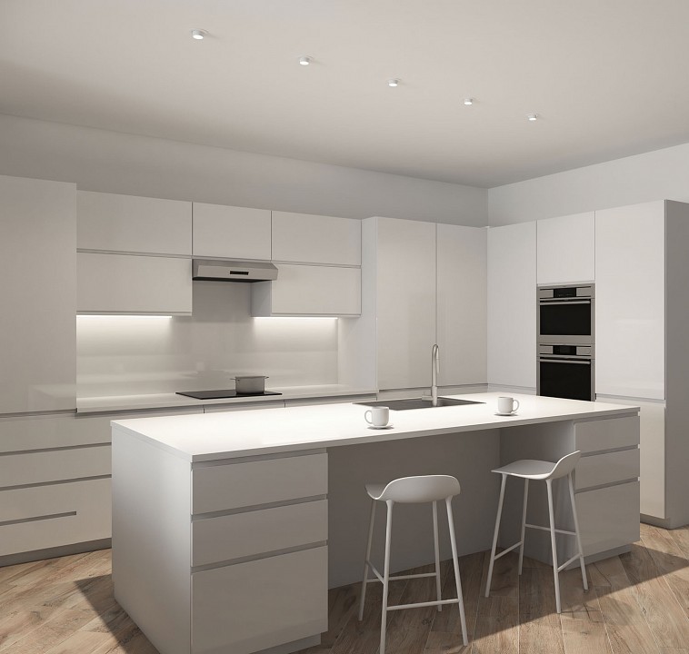 Встраиваемый светильник denkirs rond dk3120-wh