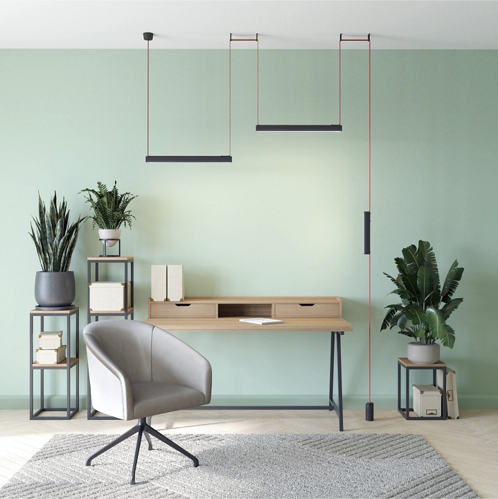 Накладной светильник denkirs belty linear dk5577-bk