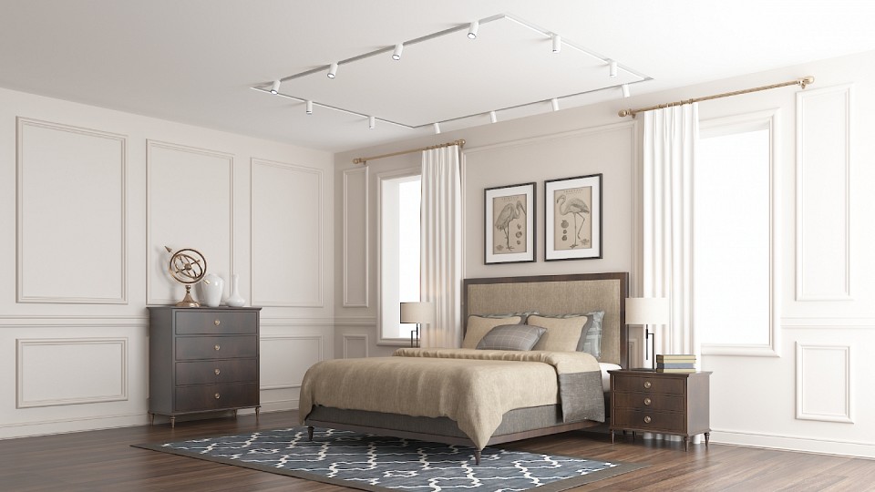 Профиль-держатель встраиваемый denkirs flod dk5850-wh