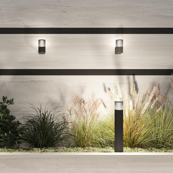 Наземный низкий светильник denkirs farsun dk9728-bk