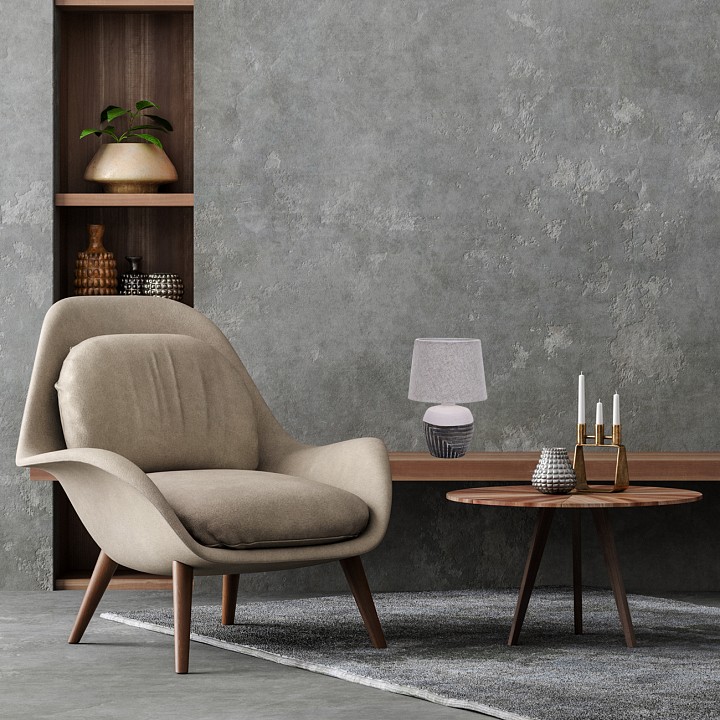 Настольная лампа декоративная escada eyrena 10173/l grey