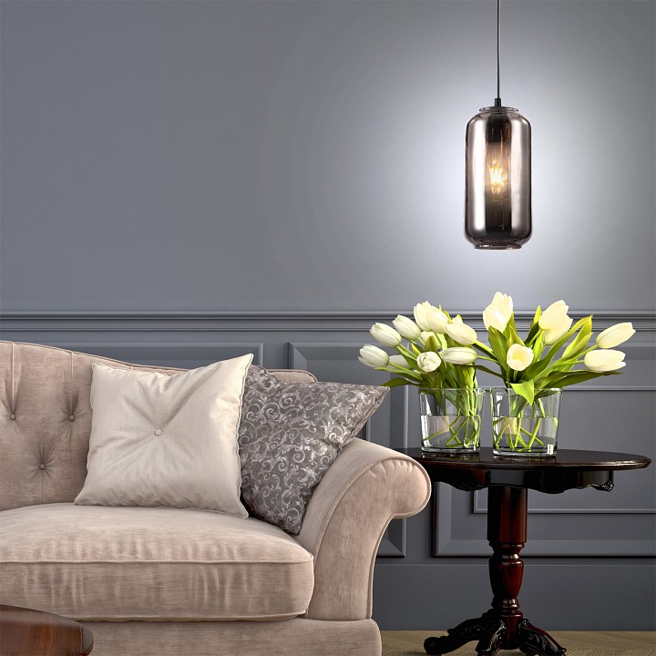 Подвесной светильник escada rise 10177/1s black/smoke