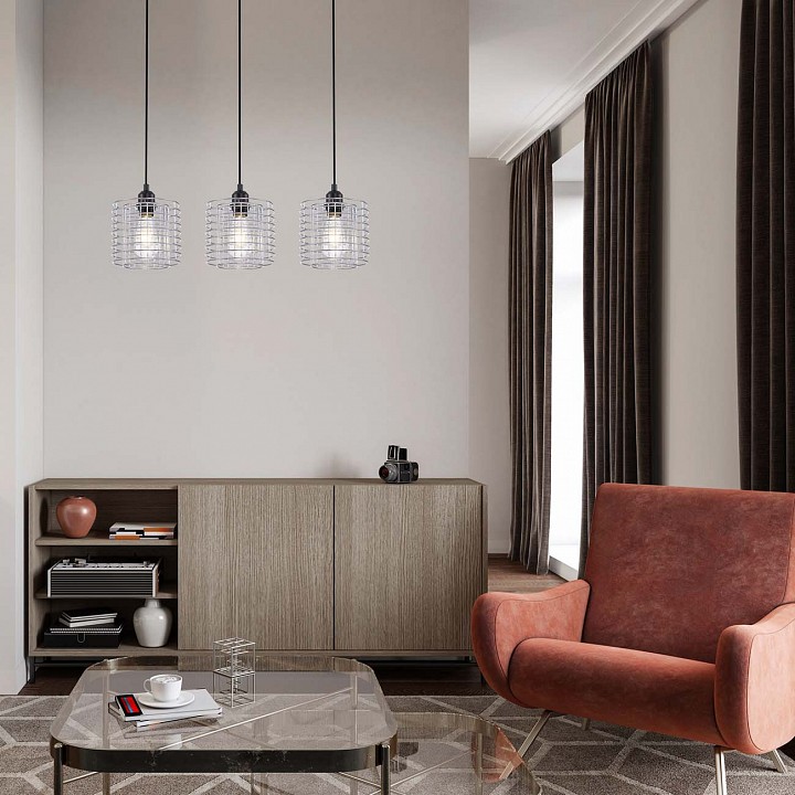 Подвесной светильник escada grid 10190/3s chrome