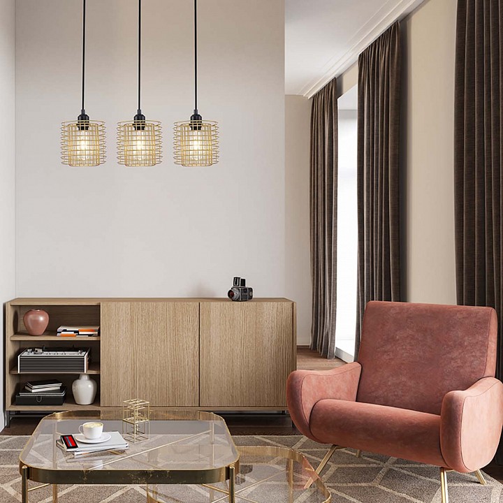 Подвесной светильник escada grid 10190/3s gold