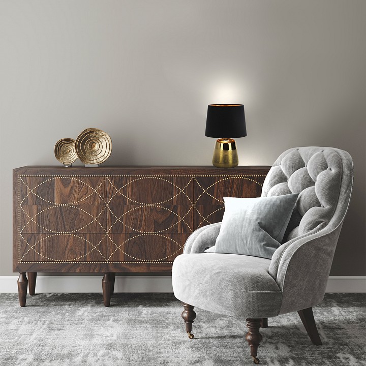 Настольная лампа декоративная escada calliope 10199/l gold