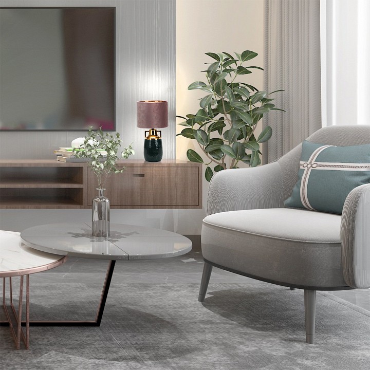 Настольная лампа декоративная escada athena 10201/l black