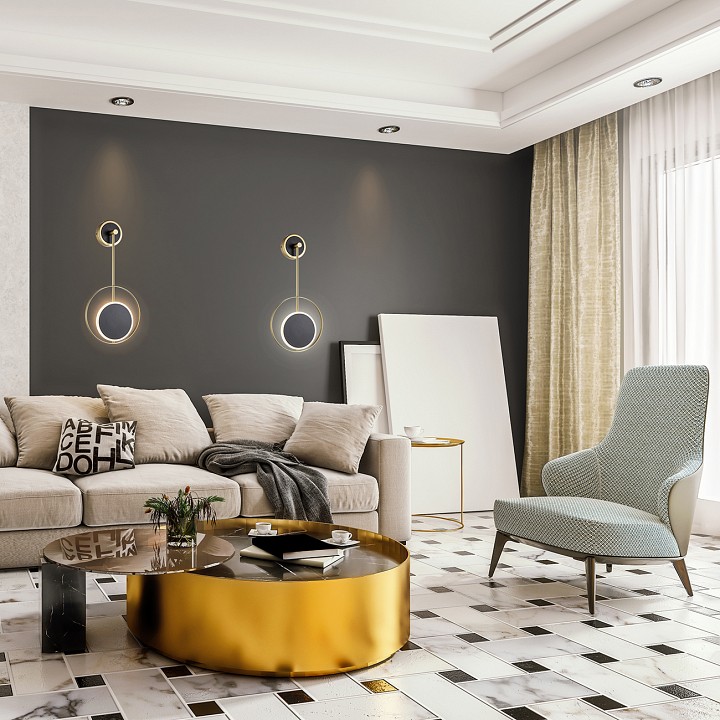 Бра escada hypnosis 10206/sg led black/gold